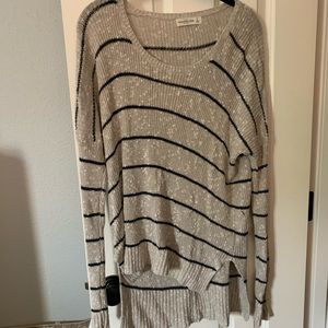 Striped loose sweater